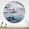 Designart - Storm Over Venice In Italy - Nautical & Coastal Metal Circle Wall Art